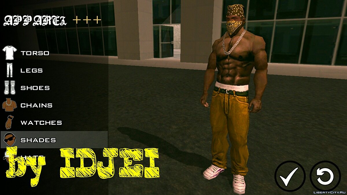 Скачать Player texture by IDJEI (1.0) для GTA San Andreas (iOS, Android)