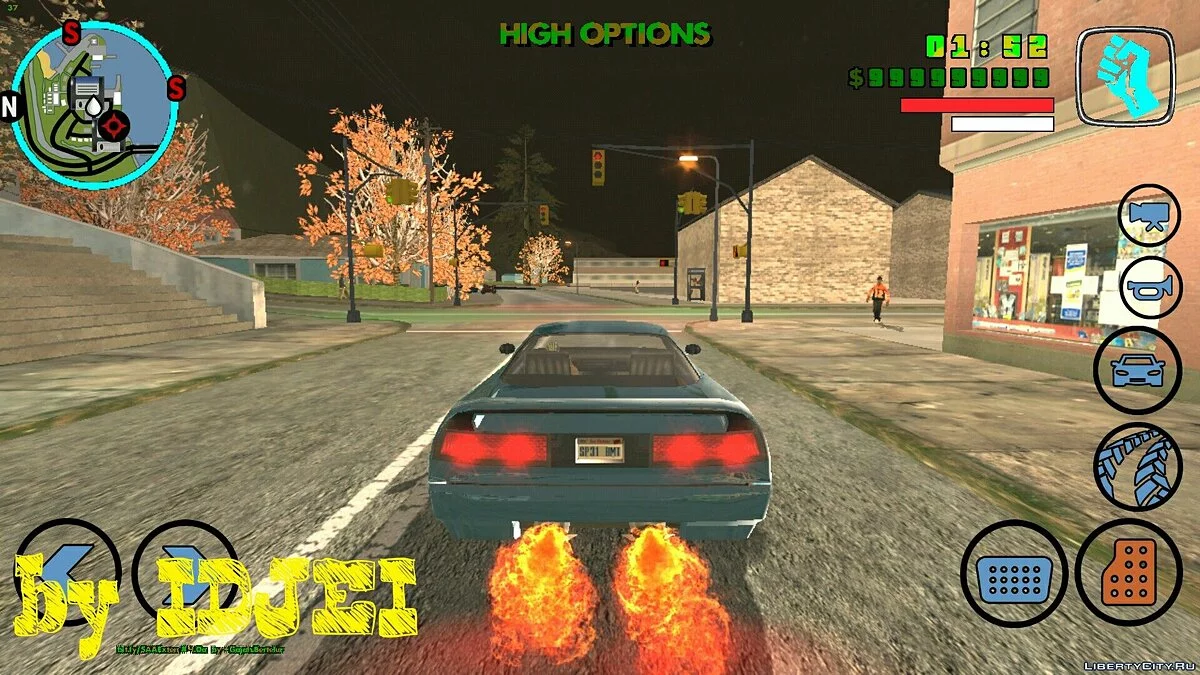 Графическая модификация - \"HIGH OPTIONS\" / GTA San Andreas (iOS, Android)