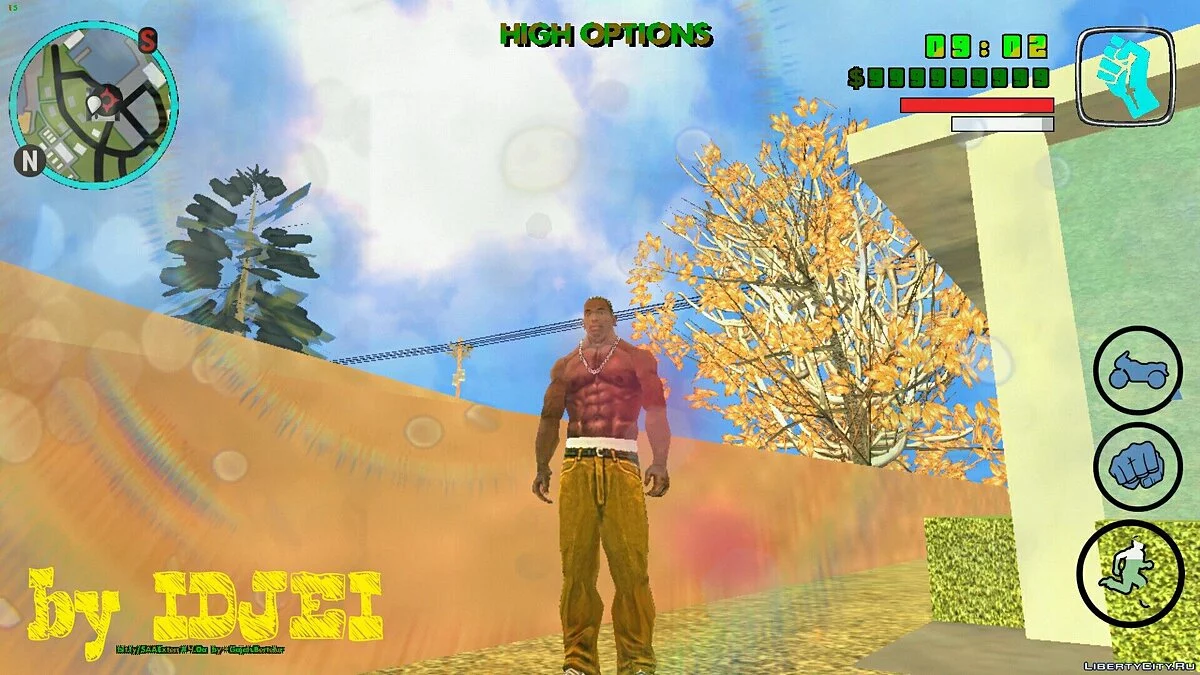 Графическая модификация - \"HIGH OPTIONS\" / GTA San Andreas (iOS, Android)