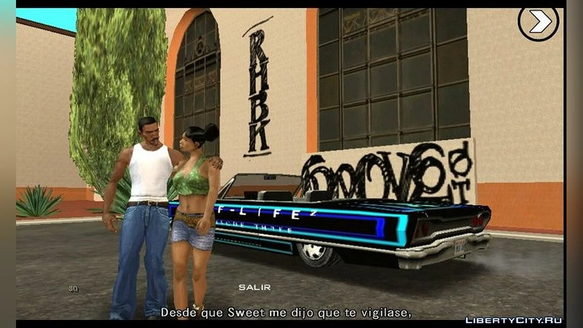 Аэрография для машины Savanna / GTA San Andreas (iOS, Android)