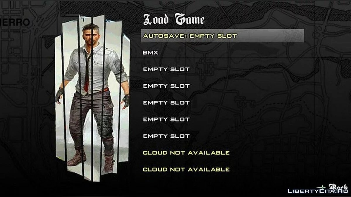 Меню в стиле PUBG / GTA San Andreas (iOS, Android)