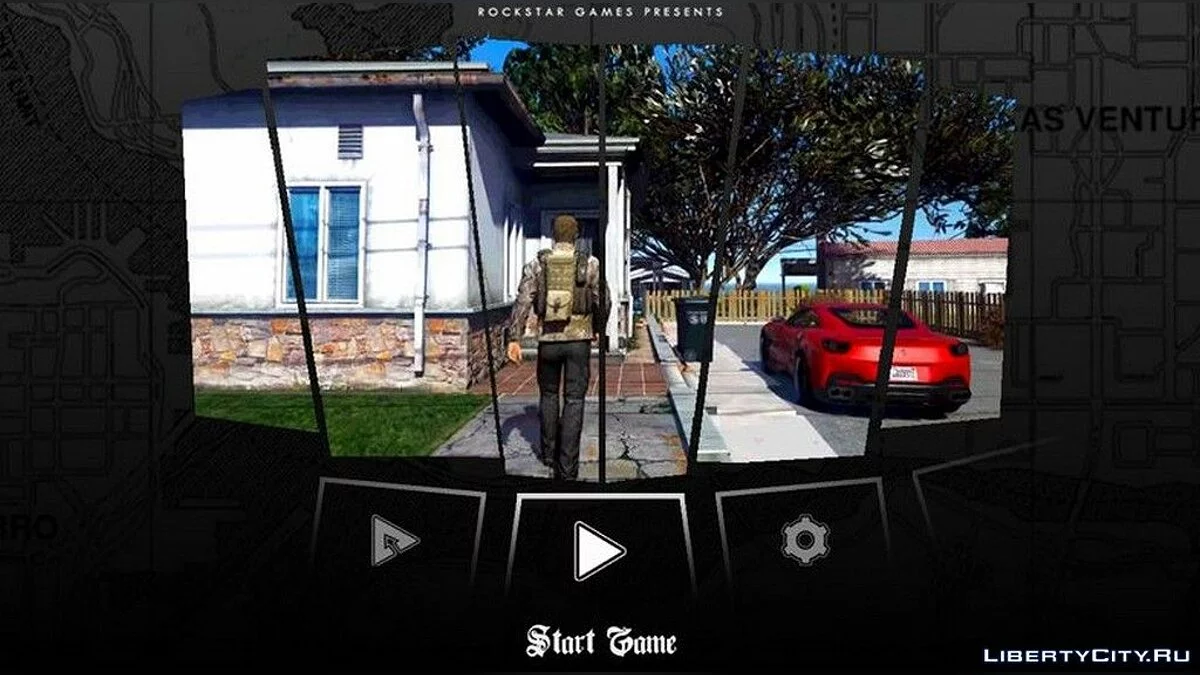 Новое меню в HD формате / GTA San Andreas (iOS, Android)