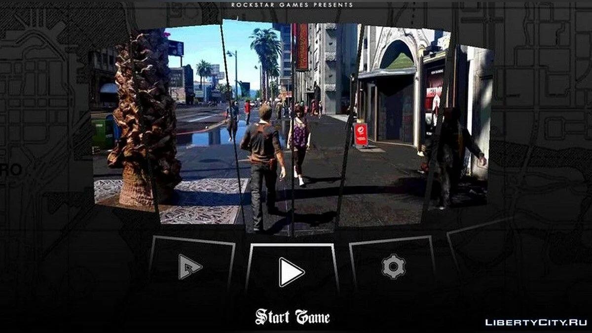 Новое меню в HD формате / GTA San Andreas (iOS, Android)