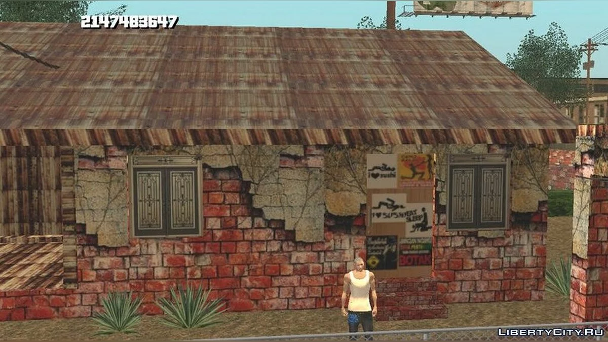 Новые текстуры для дома Биг Смоука / GTA San Andreas (iOS, Android)