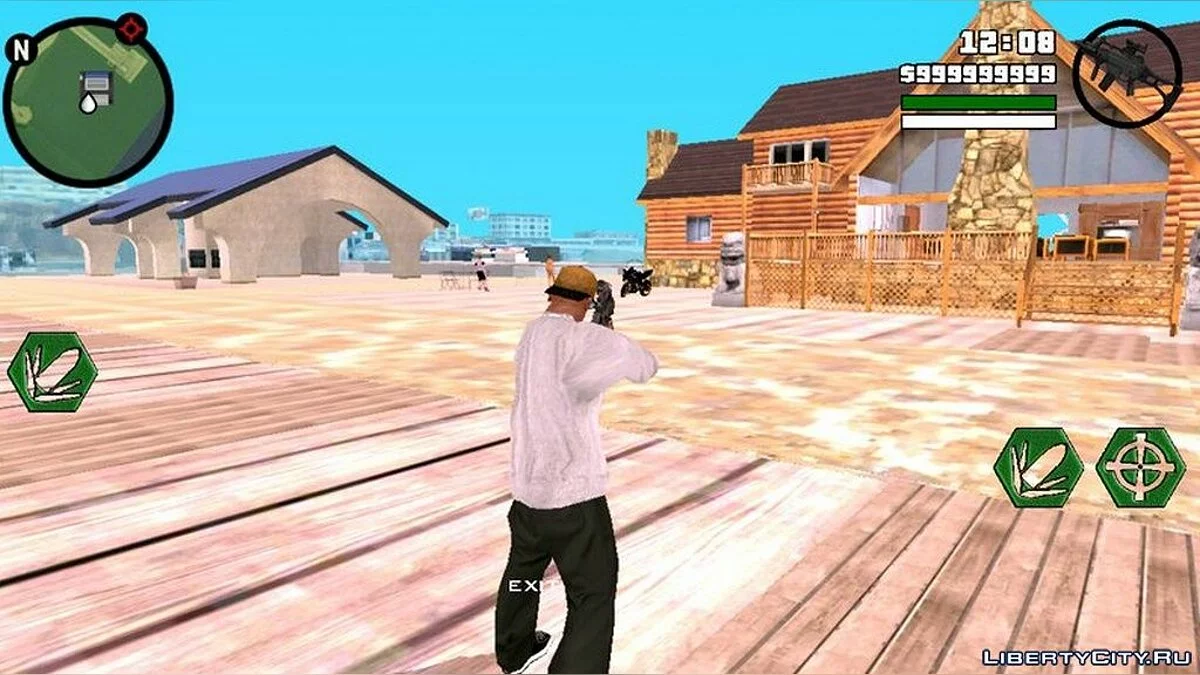 Новые шестиугольные кнопки / GTA San Andreas (iOS, Android)