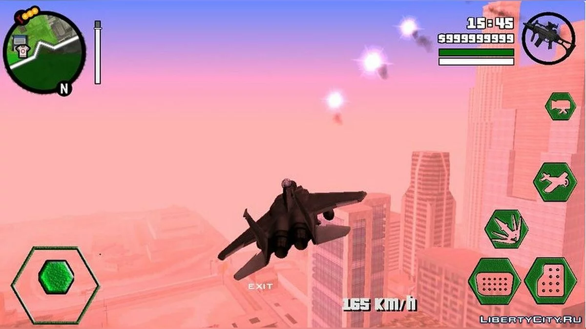 Новые шестиугольные кнопки / GTA San Andreas (iOS, Android)