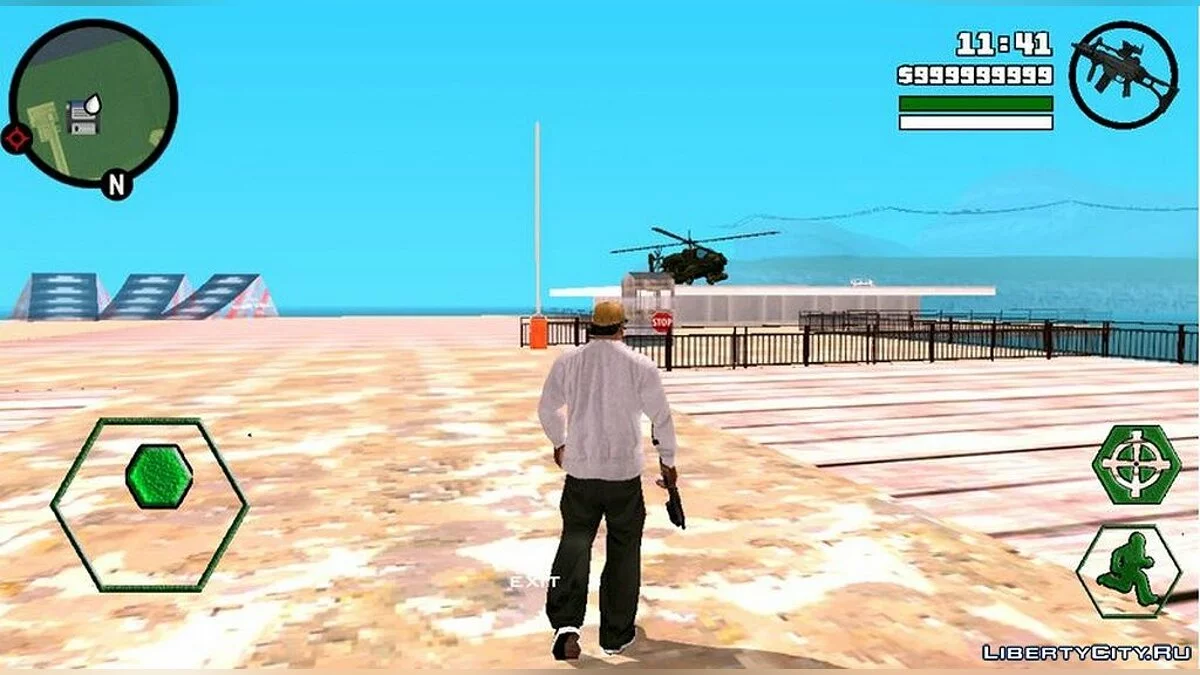 Новые шестиугольные кнопки / GTA San Andreas (iOS, Android)