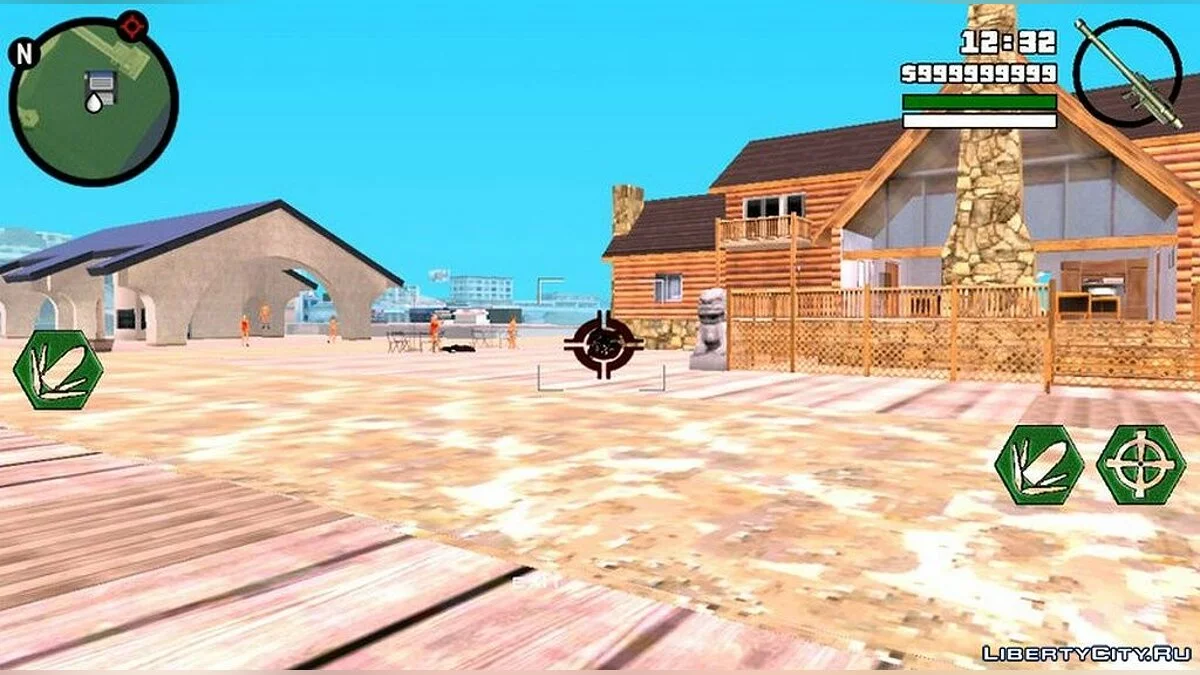 Новые шестиугольные кнопки / GTA San Andreas (iOS, Android)