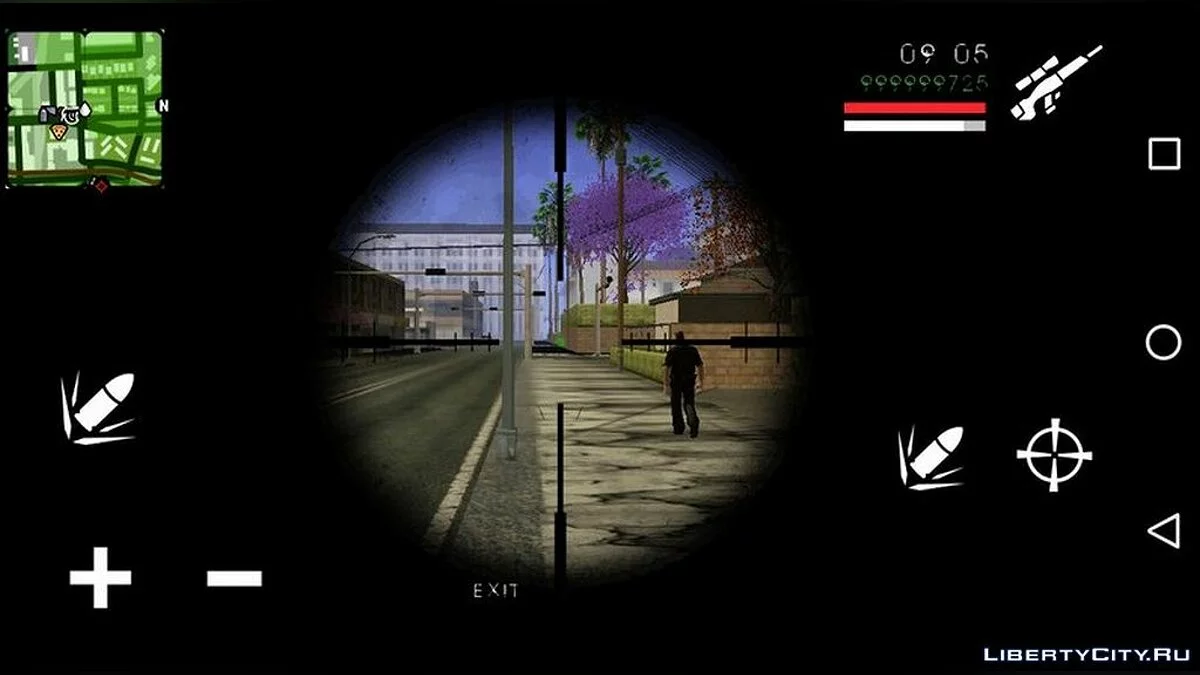 Новый прицел для снайперской винтовки / GTA San Andreas (iOS, Android)