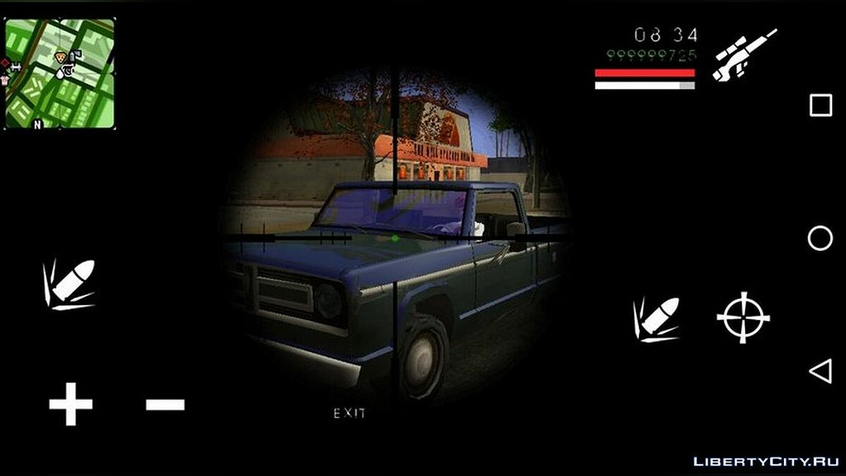 Скачать Новый прицел для снайперской винтовки для GTA San Andreas (iOS,  Android)