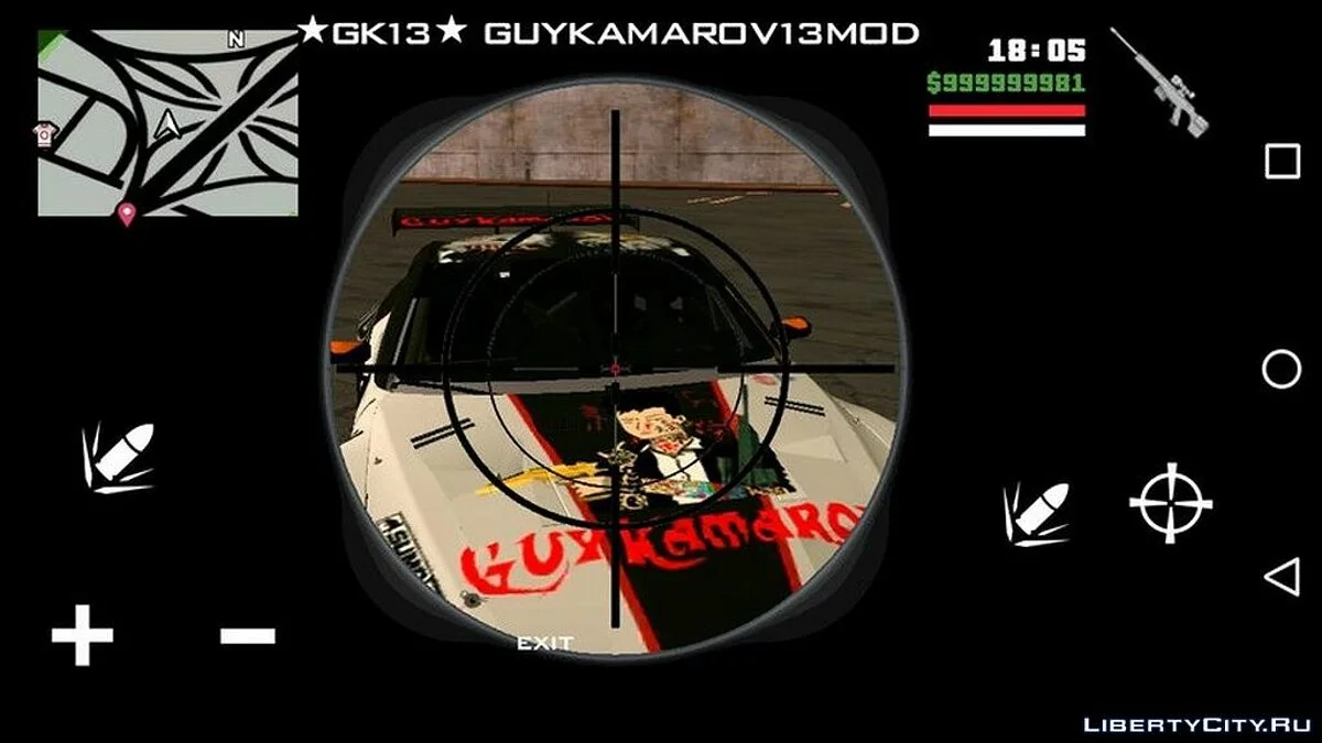 Новый прицел для снайперской винтовки / GTA San Andreas (iOS, Android)
