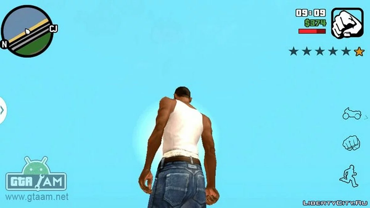 Прозрачные кнопки управления / GTA San Andreas (iOS, Android)