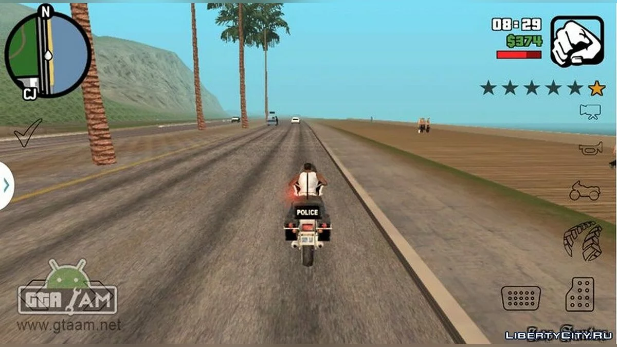 Прозрачные кнопки управления / GTA San Andreas (iOS, Android)