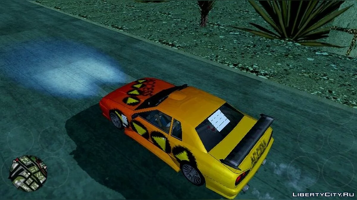 Синий свет фар из GTA 5 / GTA San Andreas (iOS, Android)