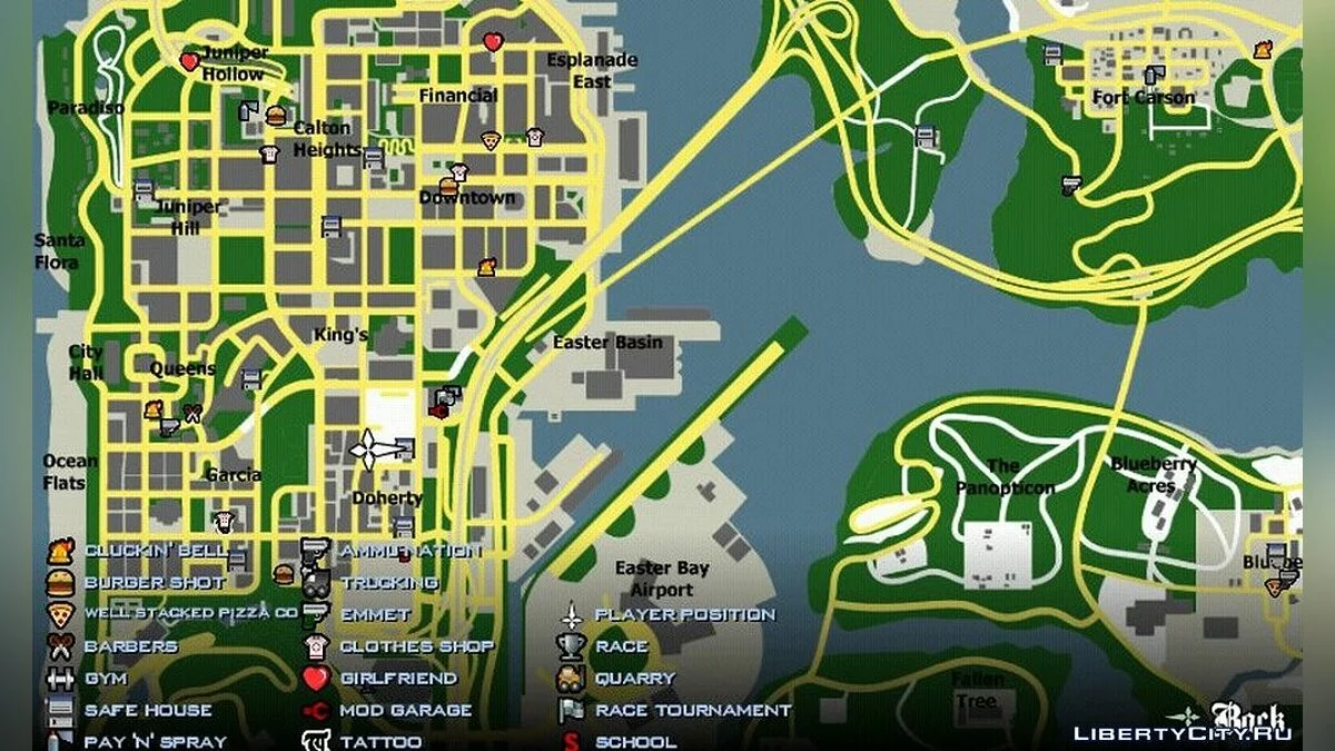 Радар в стиле Google Maps / GTA San Andreas (iOS, Android)