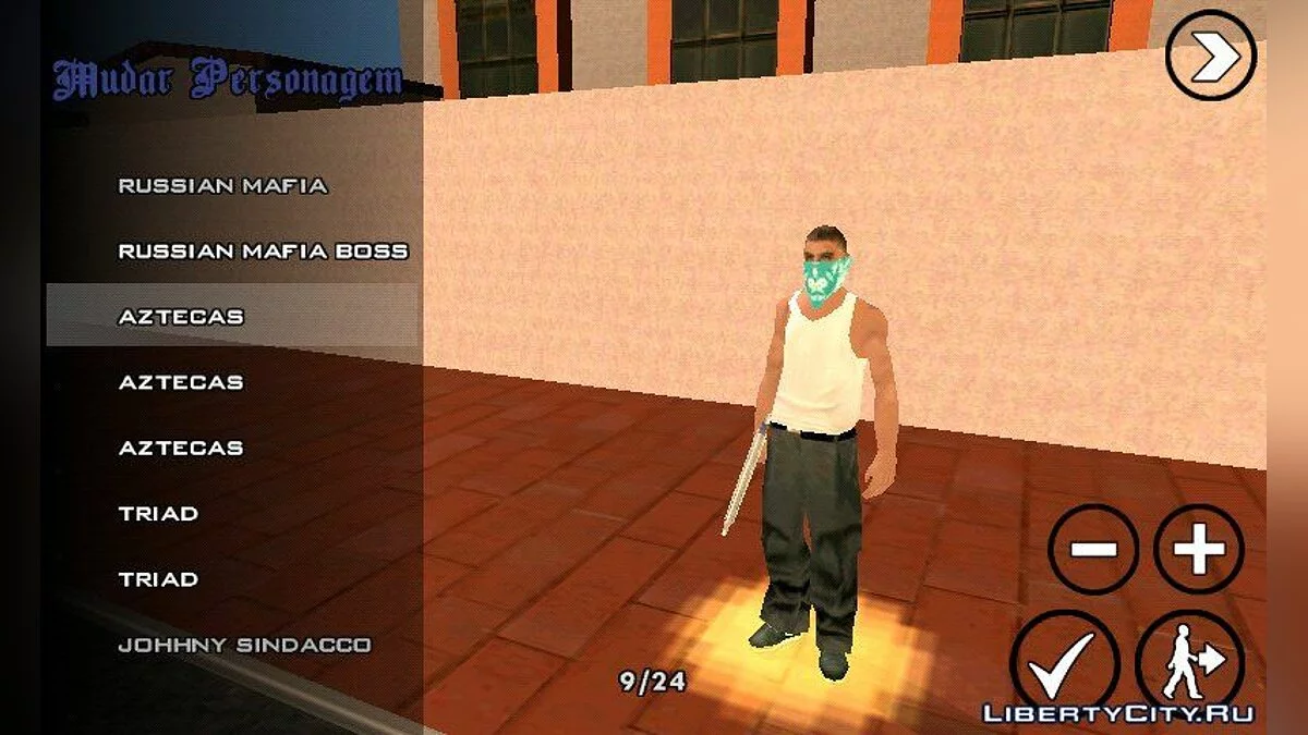 Новые скины Ацтеков / GTA San Andreas (iOS, Android)