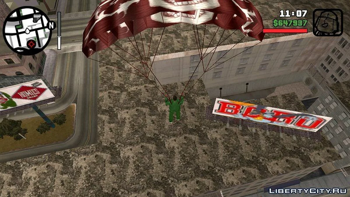 Парашют из Just Cause 2  / GTA San Andreas (iOS, Android)
