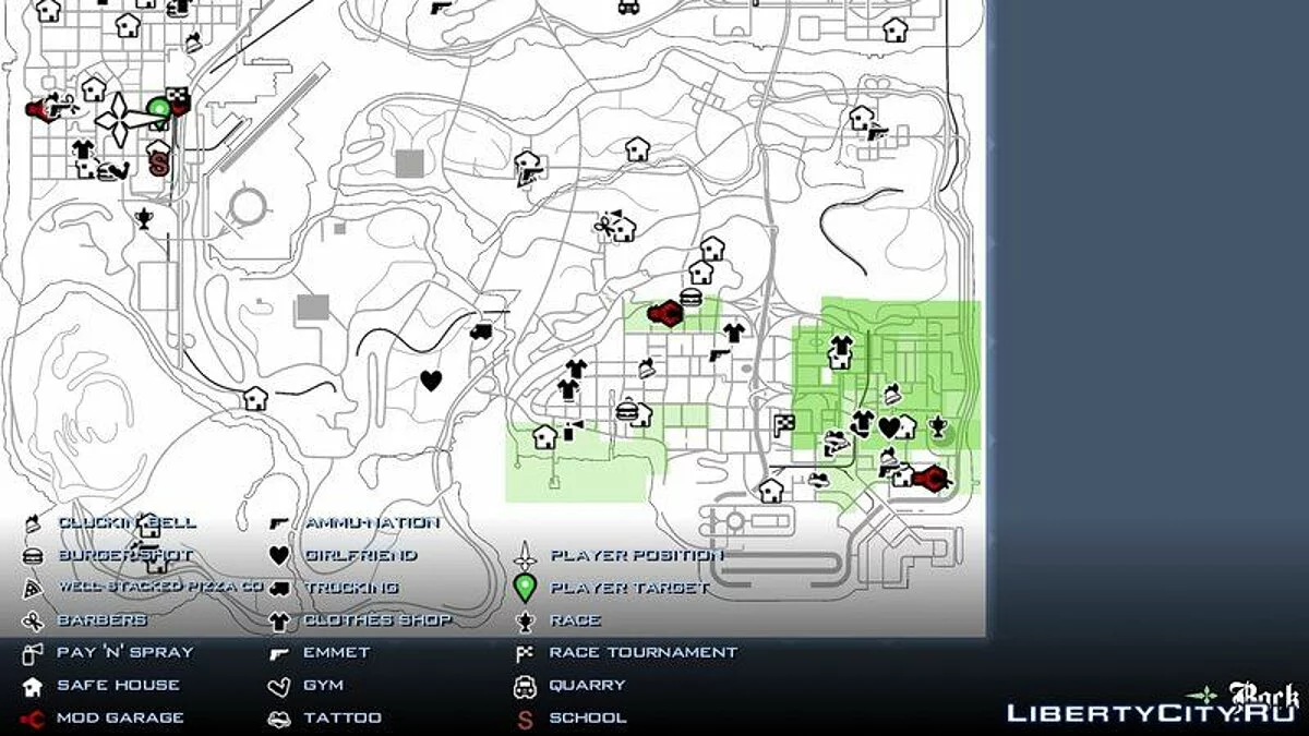 Прозрачный радар / GTA San Andreas (iOS, Android)