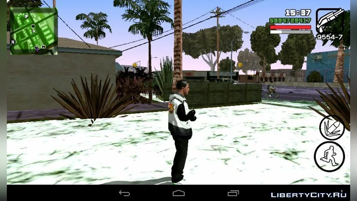 Снежный дороги и тротуары / GTA San Andreas (iOS, Android)
