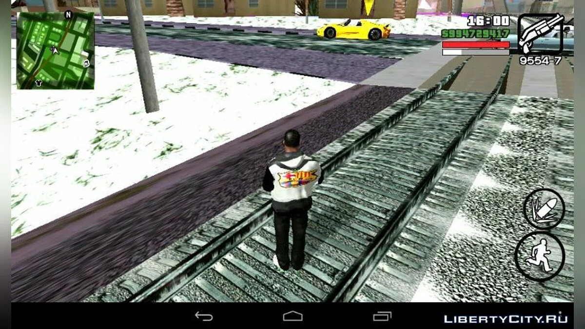Снежный дороги и тротуары / GTA San Andreas (iOS, Android)