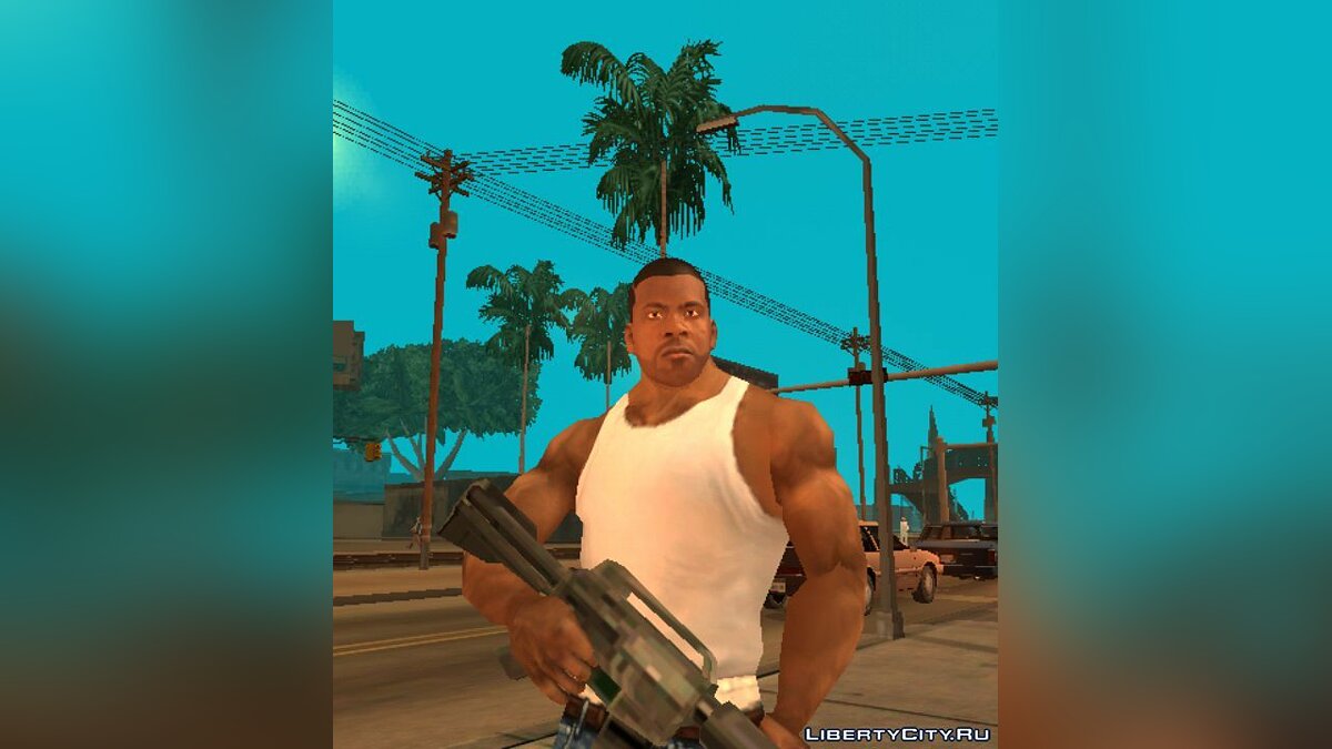 Скачать Лицо Франклина для GTA San Andreas (iOS, Android)