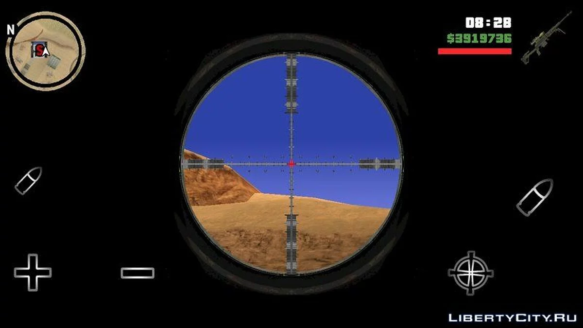 Новый снайперский прицел / GTA San Andreas (iOS, Android)