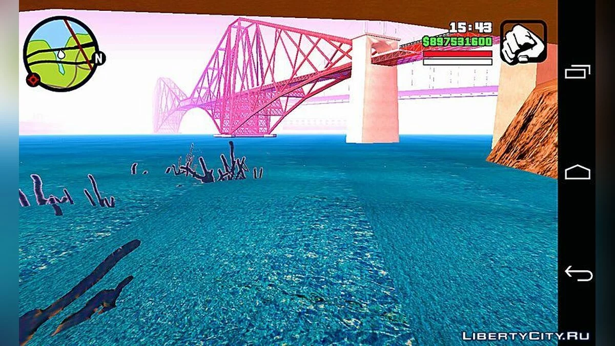 Реалистичная вода и солнце / GTA San Andreas (iOS, Android)