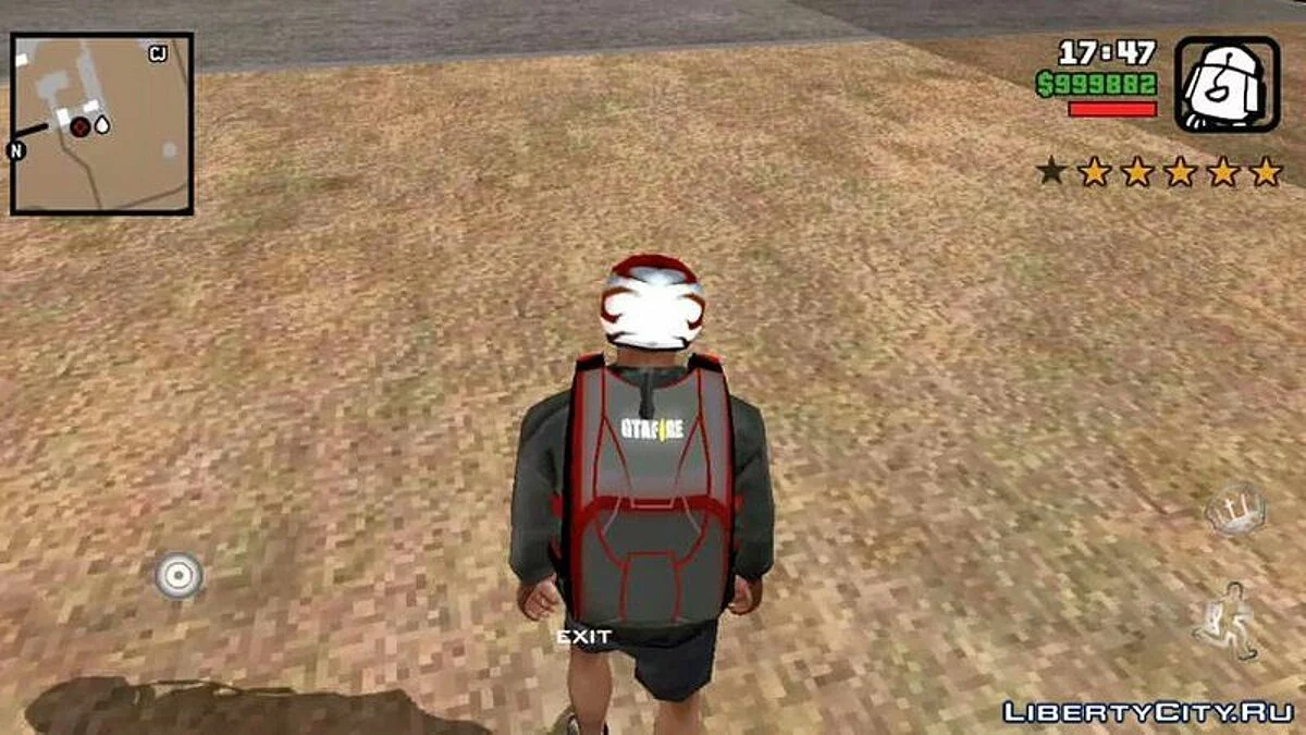 Парашют с логотипом Parasut Free Fire Untuk / GTA San Andreas (iOS, Android)