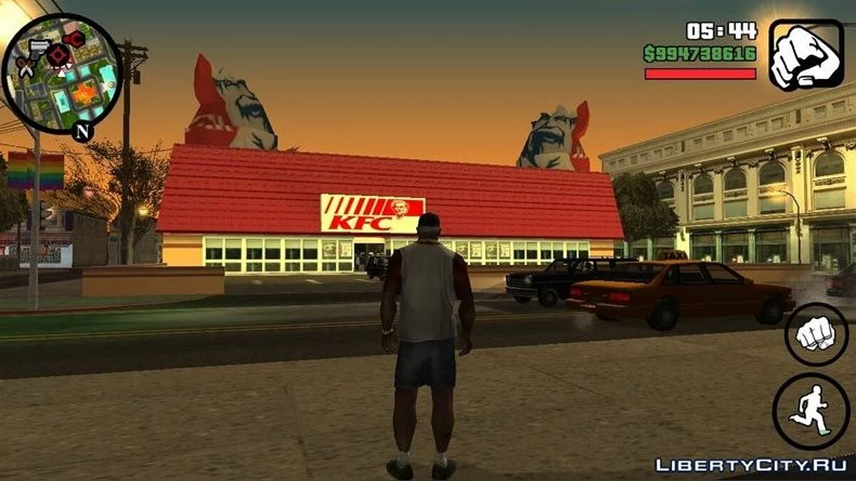 Реальные названия магазинов и ресторанов  / GTA San Andreas (iOS, Android)