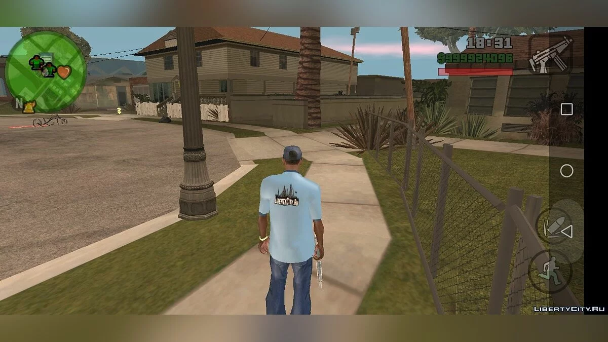 Новый тротуар на Grove Street / GTA San Andreas (iOS, Android)