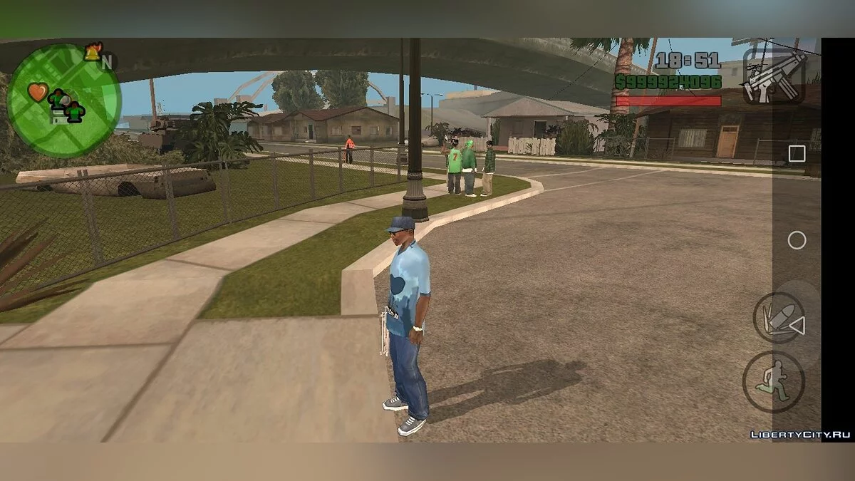 Новый тротуар на Grove Street / GTA San Andreas (iOS, Android)