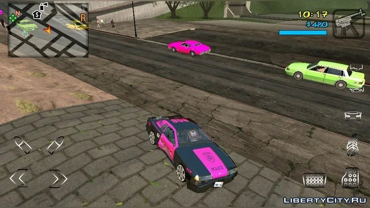 Дороги в стиле GTA 5 v2 / GTA San Andreas (iOS, Android)