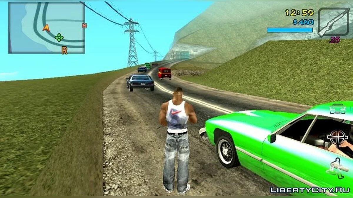 Дороги в стиле GTA 5 v2 / GTA San Andreas (iOS, Android)