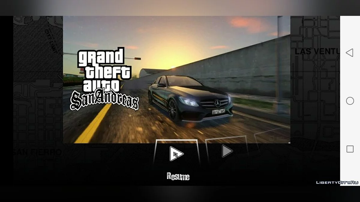 Новое меню и загрузочный экран  Direct X / GTA San Andreas (iOS, Android)