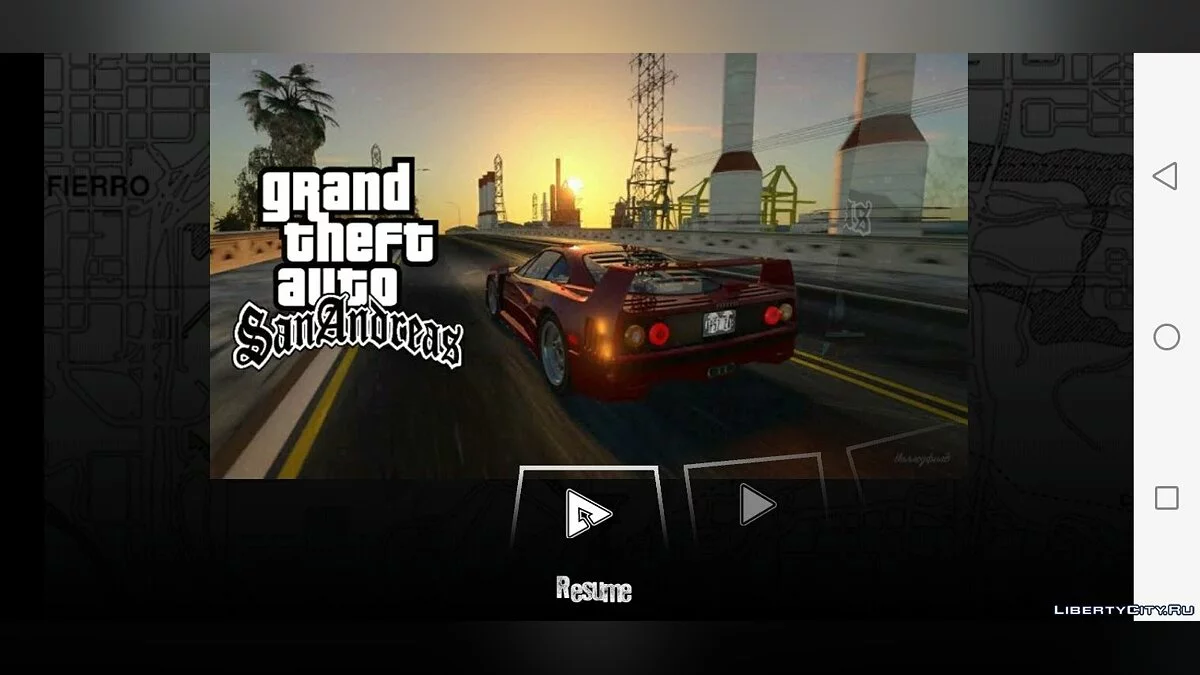 Новое меню и загрузочный экран  Direct X / GTA San Andreas (iOS, Android)