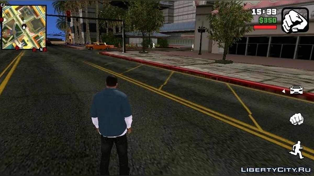 Новые текстуры дорог в HQ / GTA San Andreas (iOS, Android)