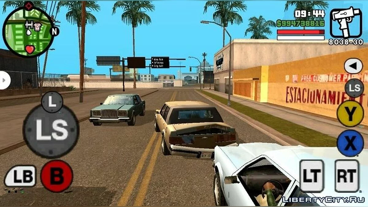 Клавиши из Xbox 360 / GTA San Andreas (iOS, Android)