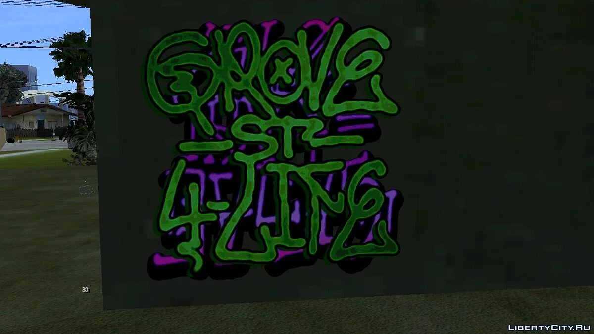 Оригинальное граффити банд в HD / GTA San Andreas (iOS, Android)