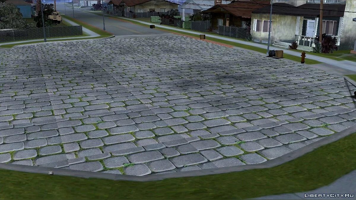 Тротуарная плитка на Grove Street / GTA San Andreas (iOS, Android)