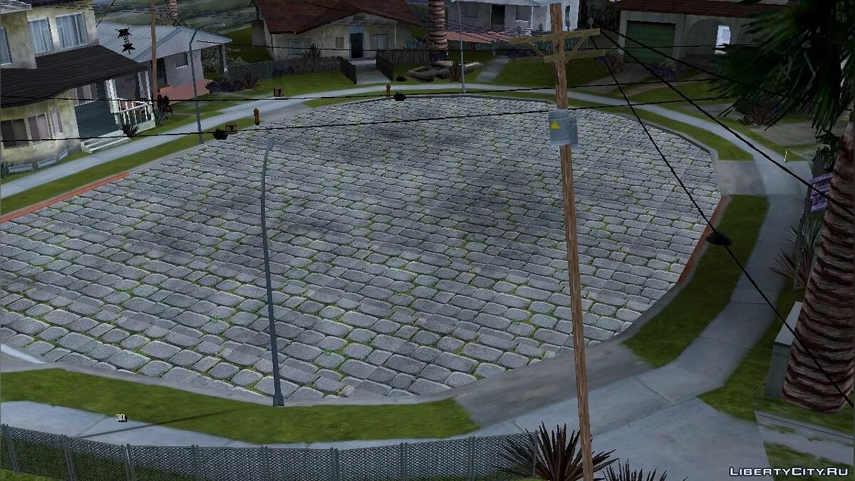 Тротуарная плитка на Grove Street / GTA San Andreas (iOS, Android)