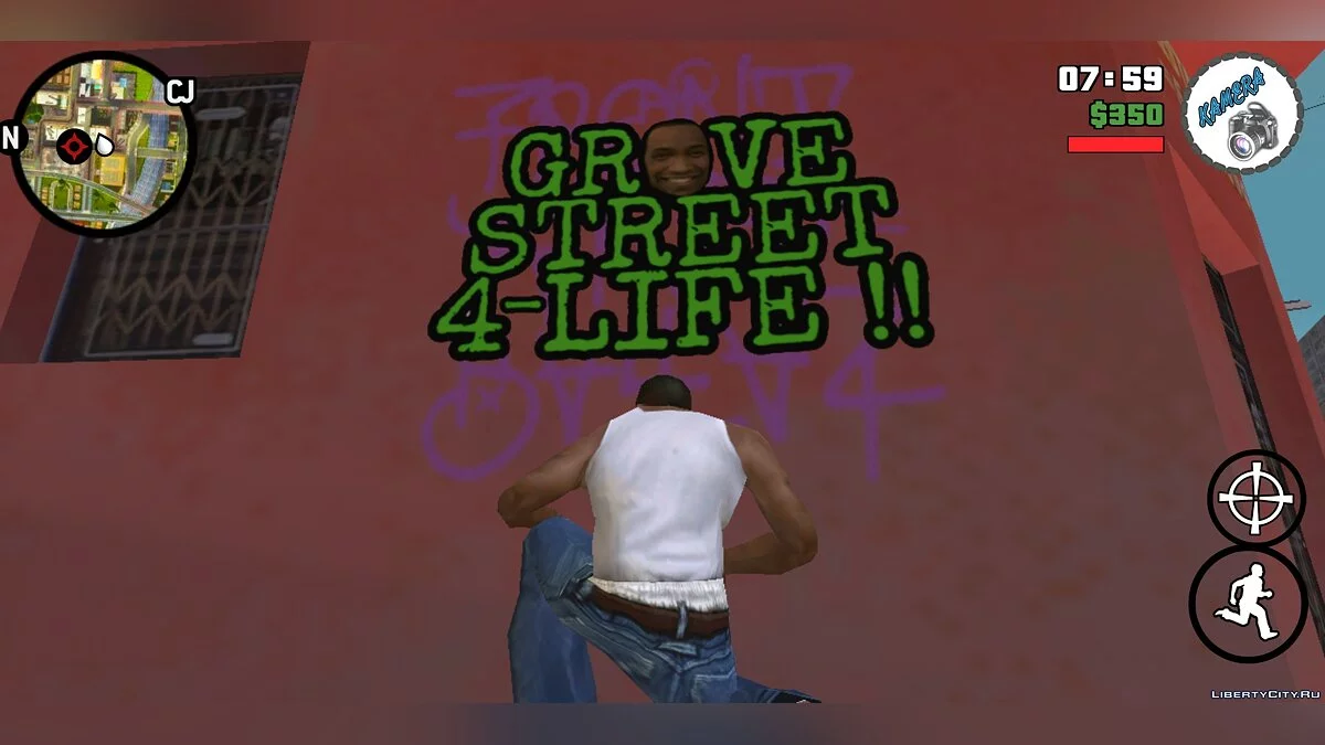 HD new tag spray for Grove / GTA San Andreas (iOS, Android)