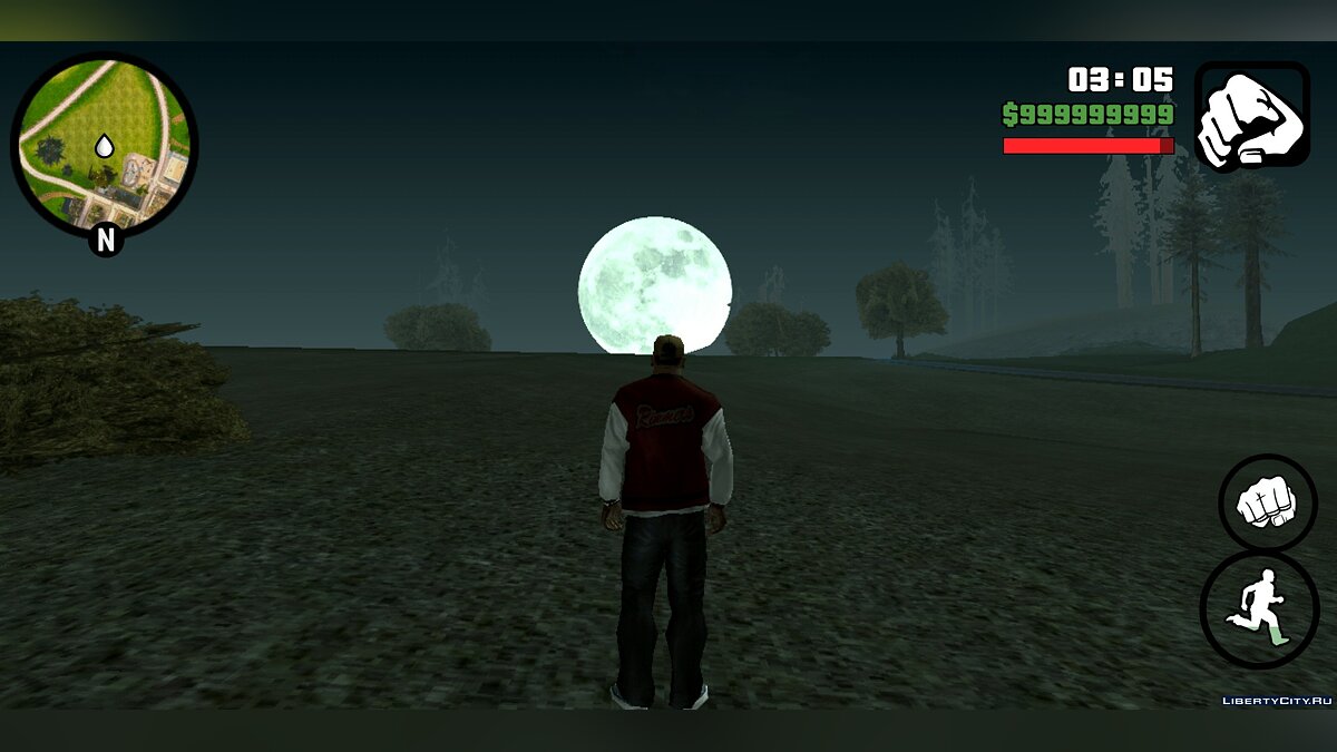 Скачать HQ Moon Texture для GTA San Andreas (iOS, Android)