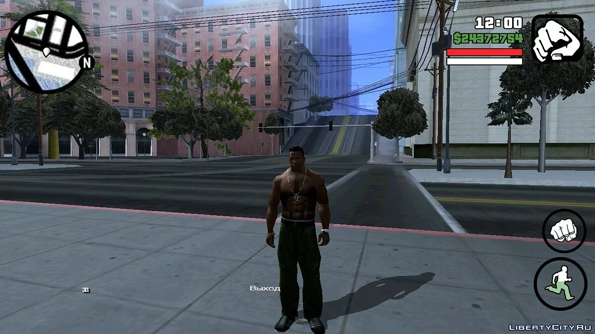 Карта и радар нарисованные карандашом  / GTA San Andreas (iOS, Android)