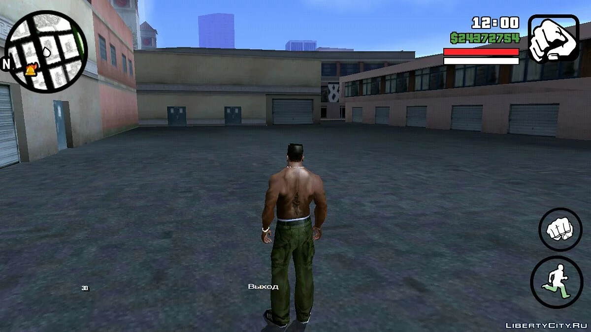 Карта и радар нарисованные карандашом  / GTA San Andreas (iOS, Android)