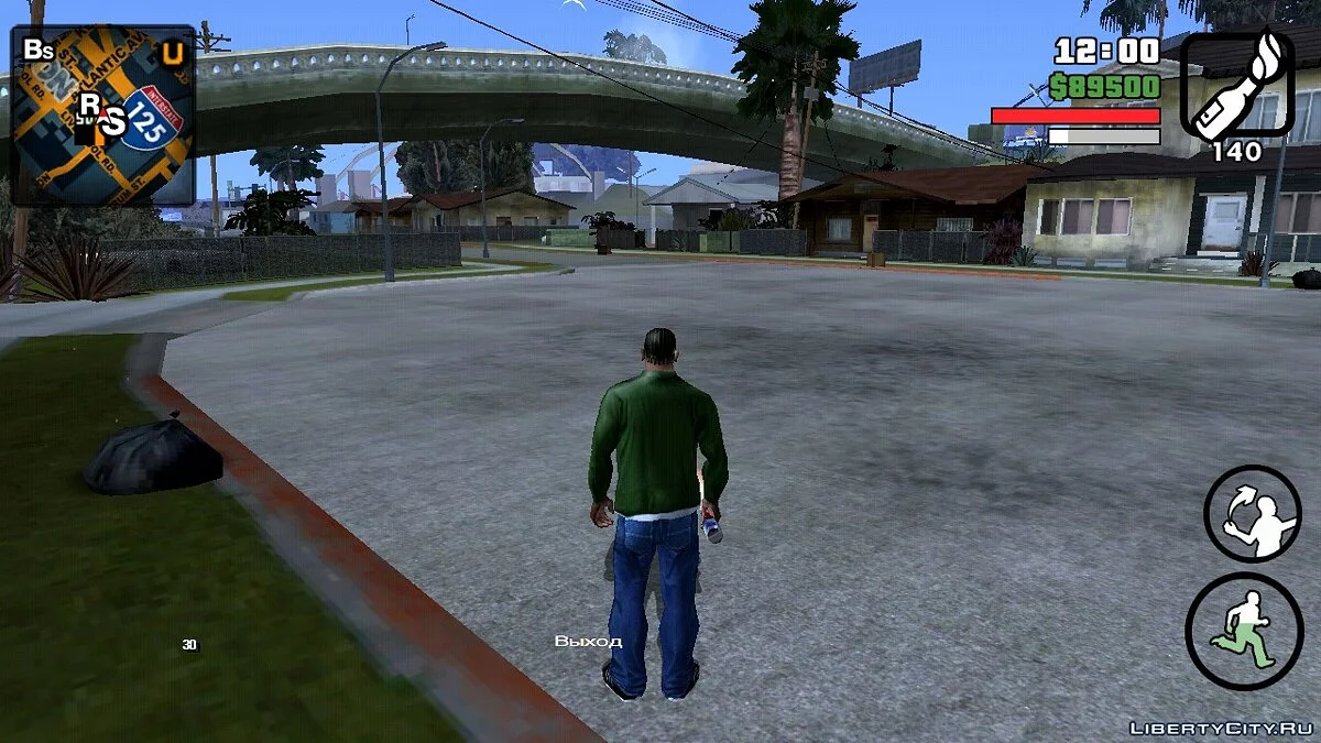 Карта и радар в гоночном стиле (Есть иконки) / GTA San Andreas (iOS, Android)