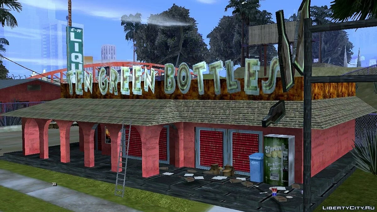 Новые текстуры бара \"Десять зеленых бутылок\" / GTA San Andreas (iOS, Android)