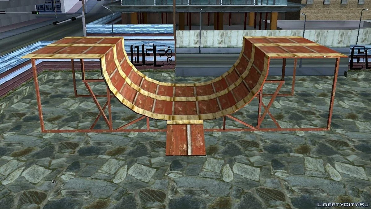 Новые текстуры для скейт-парка в Лос-Сантосе / GTA San Andreas (iOS, Android)