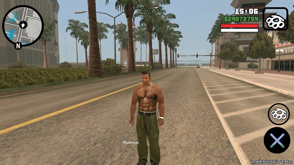 Прозрачный радар и черная карта / GTA San Andreas (iOS, Android)