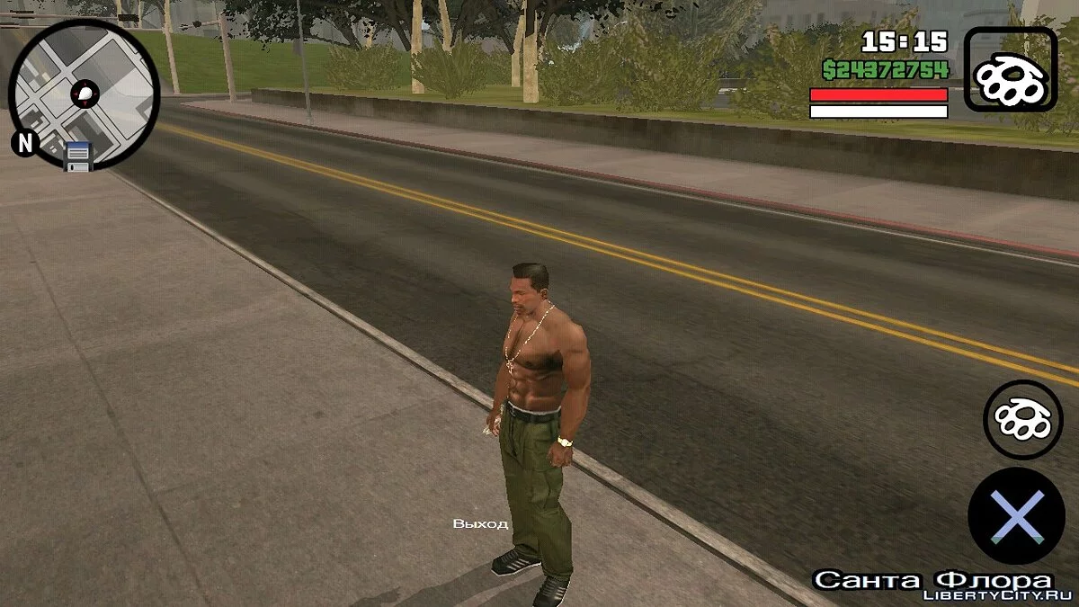 Прозрачный радар и черная карта / GTA San Andreas (iOS, Android)