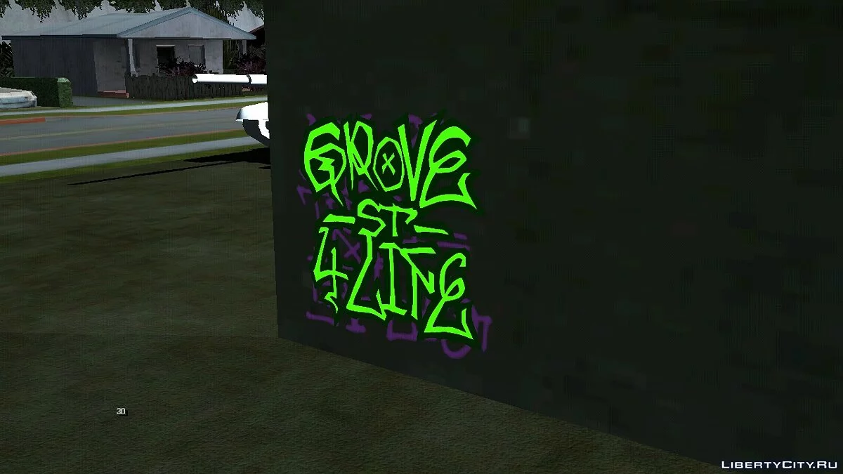 Ремейк граффити Grove Street  / GTA San Andreas (iOS, Android)